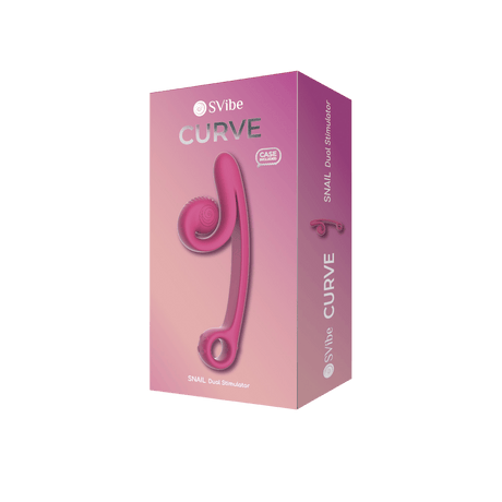 SVibe Snail CURVE Pink Dual-Stimulation Rabbit Vibrator