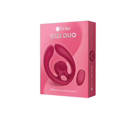 SVibe Snail GIZI Duo Burgundy Flexible Couples Stimulator