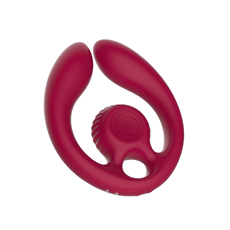 SVibe Snail GIZI Duo Burgundy Flexible Couples Stimulator