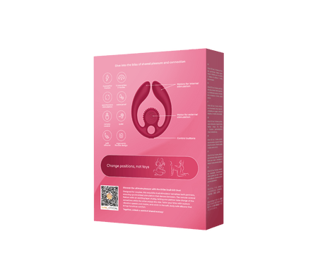 SVibe Snail GIZI Duo Burgundy Flexible Couples Stimulator