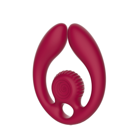 SVibe Snail GIZI Duo Burgundy Flexible Couples Stimulator