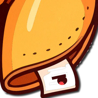 Sweet Golden Fortune Cookie Pasties