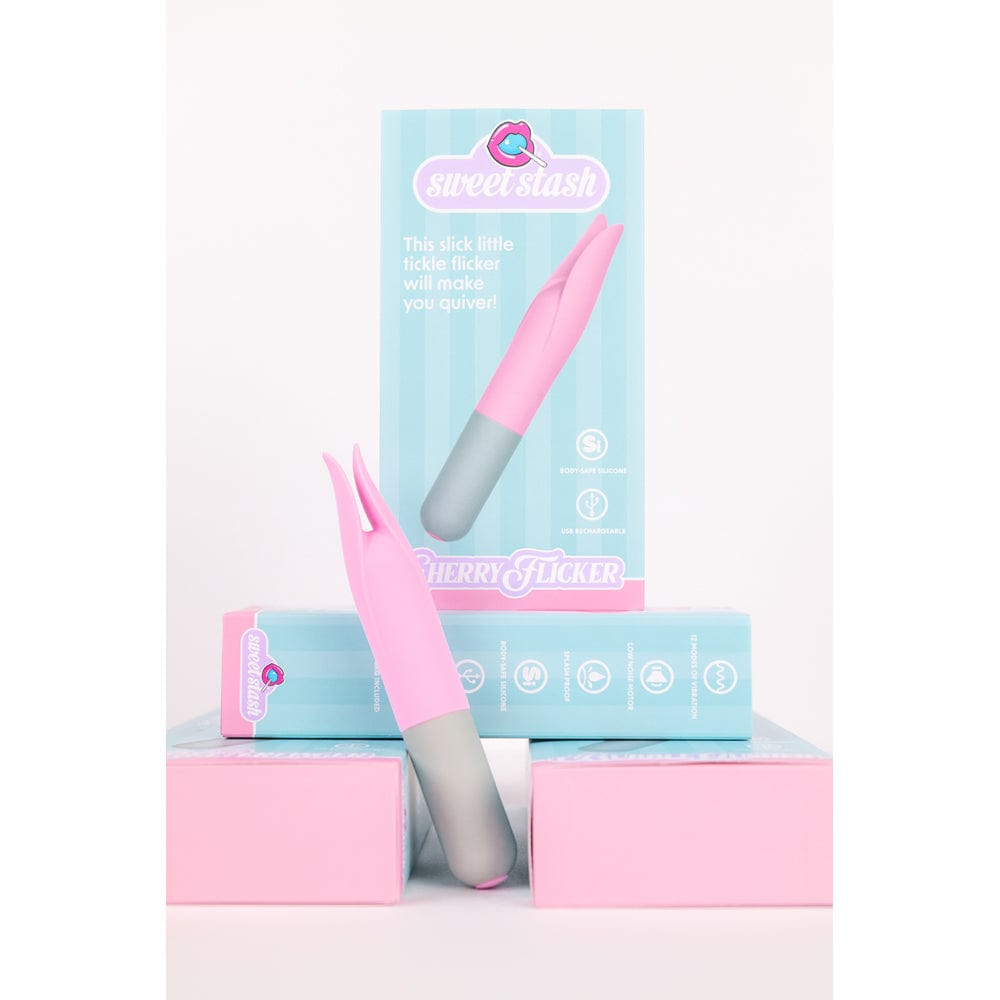 Sweet Stash - Cherry Flicker - Clit & Nip Vibe