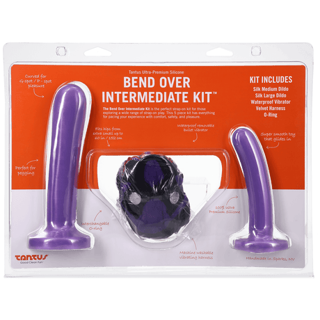 Tantus Bend Over Intermediate Strap-On Harness Kit Lavender