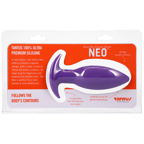 Tantus Neo Silicone Butt Plug Beginner Anal Plug Purple