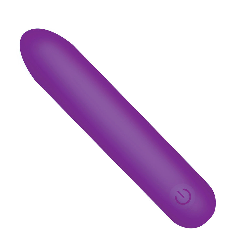Tapered Flexible Silicone Bullet Vibrator - Purple
