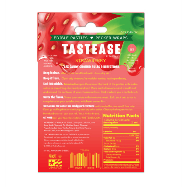 Tastease: Edible Pasties - Strawberry