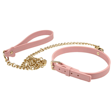 Temptasia Ardor - Silicone Collar & Leash - Pink