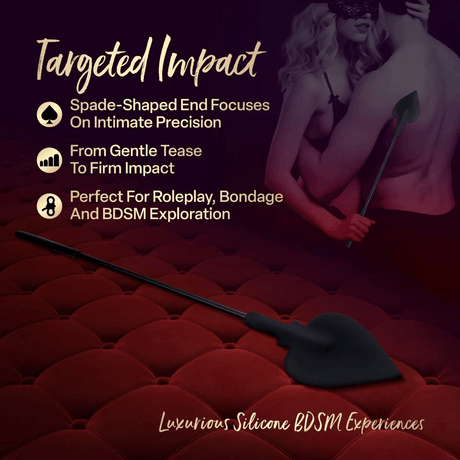 Temptasia Ardor - Silicone Spade Crop - Black