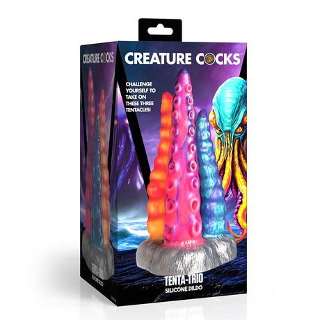 Tenta-Trio Silicone Dildo