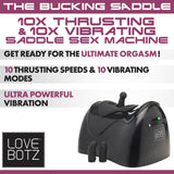 The Bucking Saddle 10X Thrusting & 10X Vibrating Saddle Sex Machine