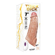 Thick Dick Vibrating Penis Sleeve 7" - Vanilla