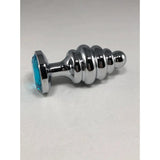 Thread Anal Plug: Large & Blue