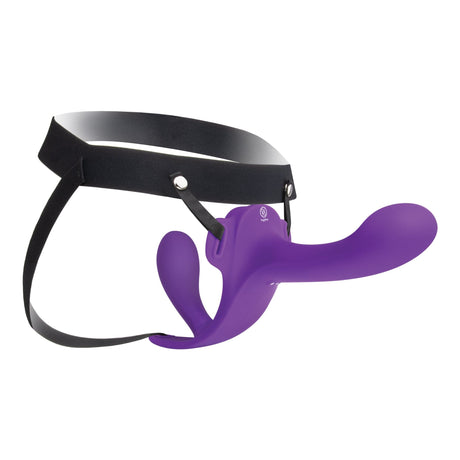Together Lock-In Vibrating Strap-On & Harness Set