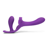 Together Lock-In Vibrating Strap-On & Harness Set