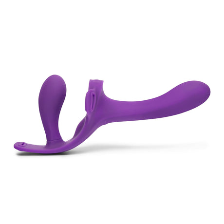 Together Lock-In Vibrating Strap-On & Harness Set