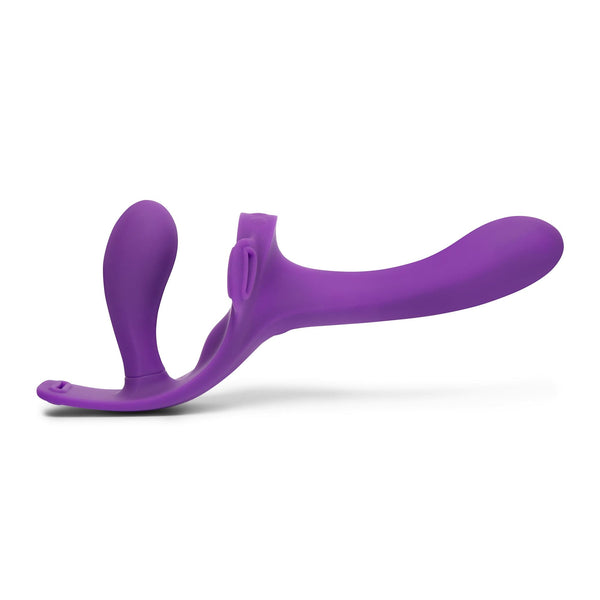 Together Lock-In Vibrating Strap-On & Harness Set