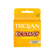 Trojan Ultra Ribbed Ecstacy Condoms 3 pk