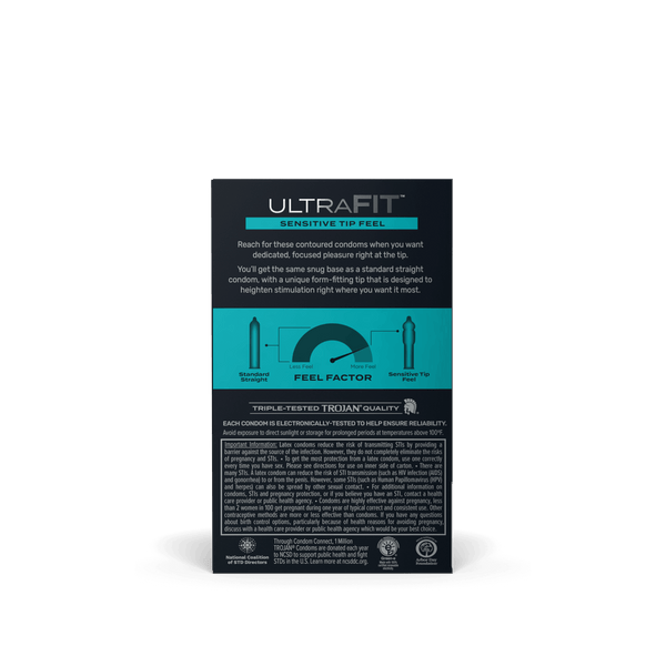 Trojan UltraFit Sensitive Tip - 10pk