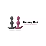 Twinny Bud Vibrating Anal Plug - Plum Star
