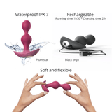 Twinny Bud Vibrating Anal Plug - Plum Star