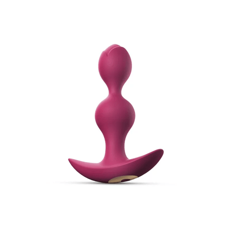 Twinny Bud Vibrating Anal Plug - Plum Star