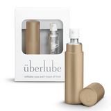 Überlube Good-to-Go Traveler Gold Refillable Silicone Lubricant Case