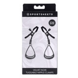 Velvet Noir Tuggable Nipple Clamps