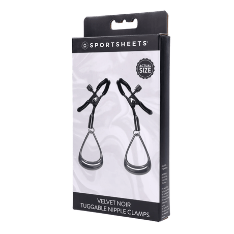 Velvet Noir Tuggable Nipple Clamps