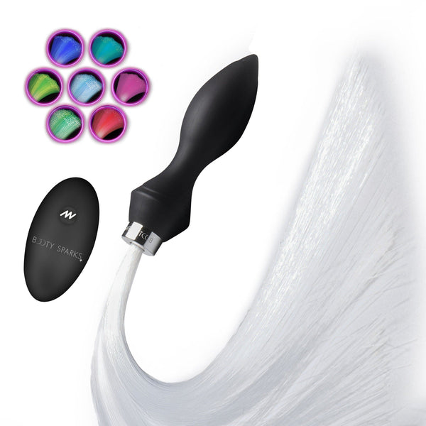 Vibrating Silicone Optical Fiber Butt Plug