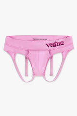 Virtue Men's Large JockVStrap Sheer Briefs - Taffy