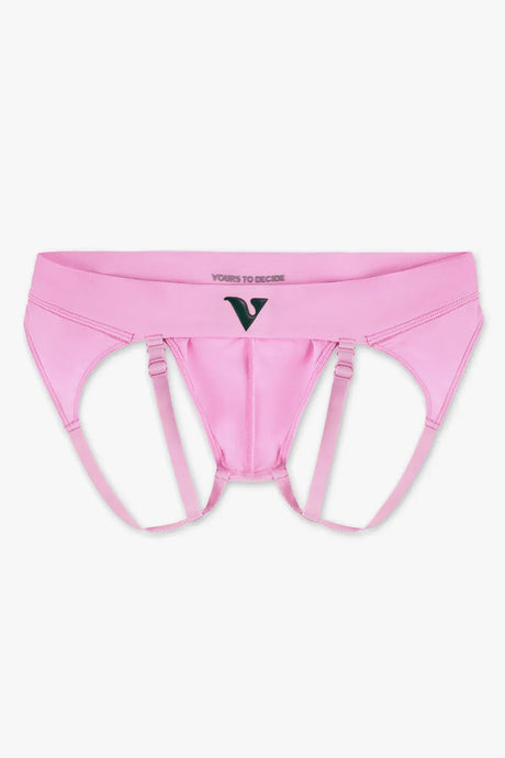 Virtue Men's Medium JockVStrap Sheer Briefs - Taffy