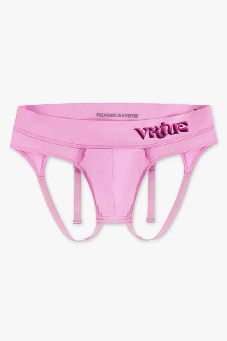 Virtue Men's Small JockVStrap Sheer Briefs - Taffy