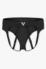 Virtue Women's Large JockVStrap Sheer Briefs - Black