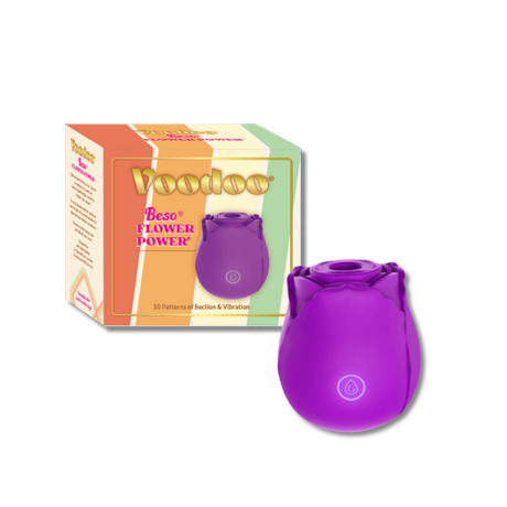 Voodoo Flower Power Rose Vibrator - Purple