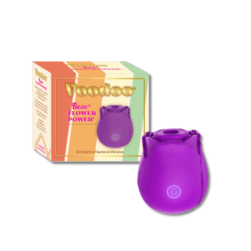 Voodoo Flower Power Rose Vibrator - Purple