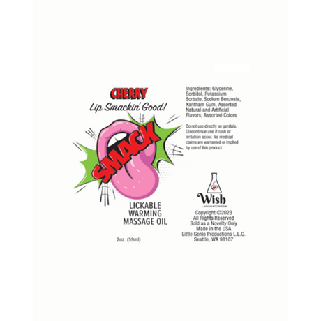 Warming & Lickable Massage Oil Cherry