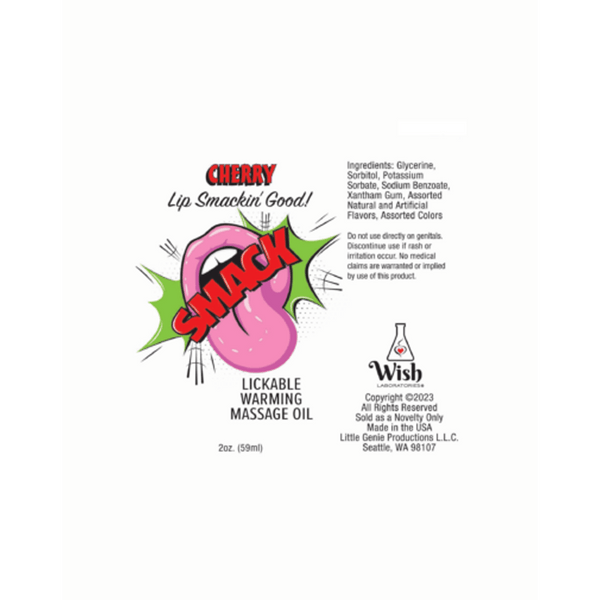 Warming & Lickable Massage Oil Cherry