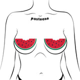 Watermelon Slice with a Bite Breast Pasties