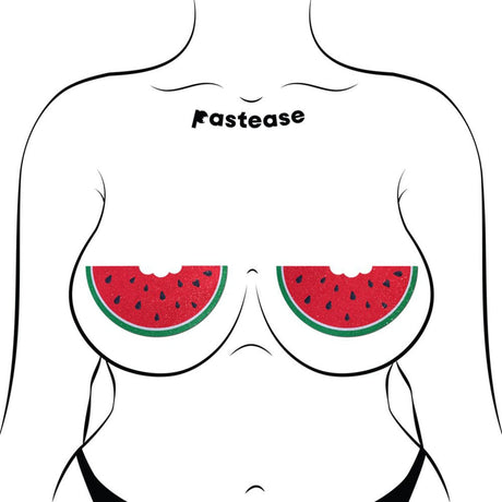 Watermelon Slice with a Bite Breast Pasties