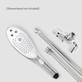 Wave Shower Hose & Shower Arm Mount Set Chrome