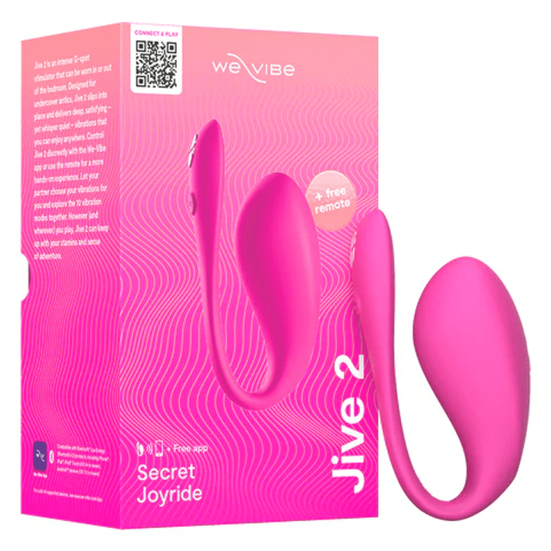 Vibrateur point G portable We-Vibe Jive 2 Rose électrique contrôlé par application