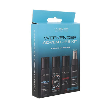 Weekender Adventure Kit 30mL (Pack of 4) - Travel-size Lubricant + Toy Cleaner