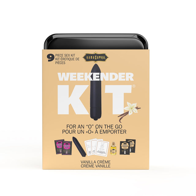 WEEKENDER KIT VIBE  Vanilla Includes: Oil of Love, Reusable 10 speed mini vibe, Massage Oil, Love Liquid and Erotic Playcards