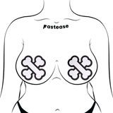 White Crossbone Breast Pasties