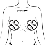 White Crossbone Breast Pasties