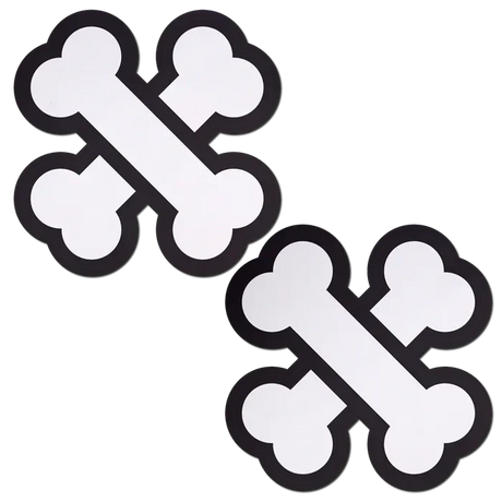 White Crossbone Breast Pasties