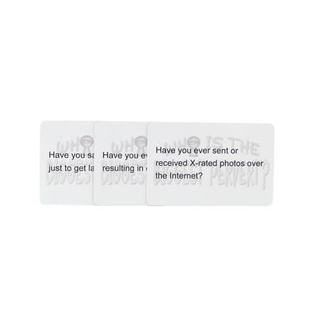 Who is the Biggest Pervert? Card Game