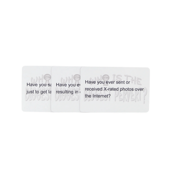 Who is the Biggest Pervert? Card Game