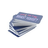 Who is the Biggest Pervert? Card Game